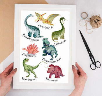 Dinosaur Art Print, 6 of 10