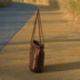 Hand Woven Genuine Leather Shopping Tote Bag, thumbnail 5 of 12