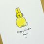 Personalised 'Smiley Bunny' Handmade Card, thumbnail 3 of 10