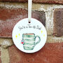 Personalised Tea Rific Ceramic Decoration, thumbnail 1 of 6