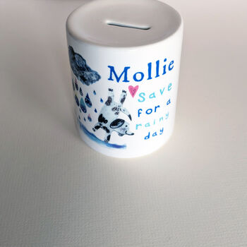 Personalised Ceramic Money Box, 2 of 4