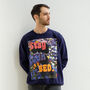Stay In Bed Men's Slogan Sweatshirt, thumbnail 1 of 3