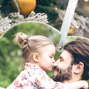 Any Message And Photo Ceramic Heart Hanging Decoration Bauble + Gift Box, 4 of 7