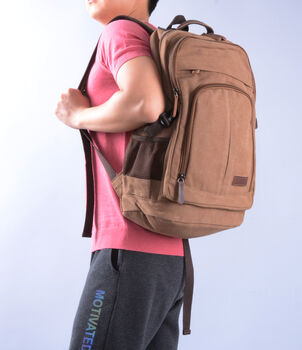 Canvas Backpack Rucksack, 5 of 12