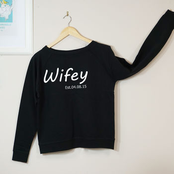 Wifey Slouch Sweatshirt, 2 of 2