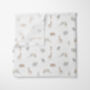 Luxury Boho Safari And Stork Animals Organic Bamboo Muslin Swaddle, thumbnail 3 of 3
