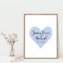 Personalised New Baby Girl Or Boy Print, thumbnail 3 of 4