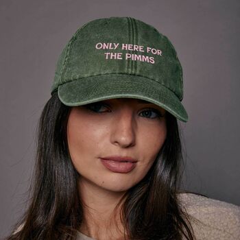 Personalised Only Here For Slogan Cap, 2 of 11