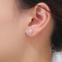 Sterling Silver Theatre Mask Stud Earrings, thumbnail 3 of 11