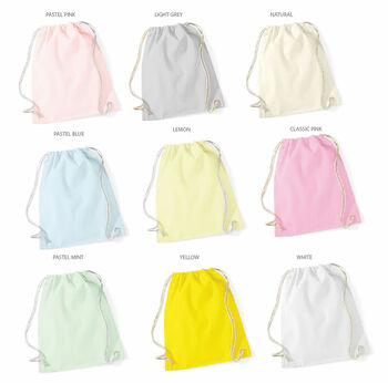 Girls Personalised Panda School Kit Bag, 2 of 2