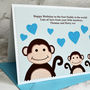 'Little Monkeys' Birthday Card From Children, thumbnail 4 of 7