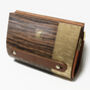 Ebony Hardwood And Vegan Leather Clutch Bag, thumbnail 4 of 8