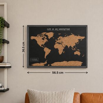 World Cork Board Map Travel Gifts, 5 of 11