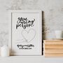 Personalised You Are My Person Couple Print, thumbnail 10 of 11
