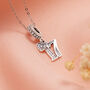 17th Birthday Necklace Silver Anniversary Pendant, thumbnail 1 of 5