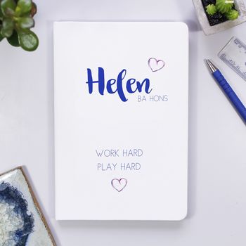 Personalised Graduation Inspirational Quote Notebook, 4 of 10
