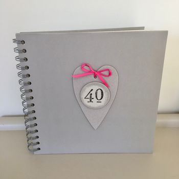 40th Birthday Memories Album / Keepsake Book ~ Boxed, 3 of 9