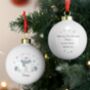 Personalised Polar Bear Christmas Bauble, thumbnail 2 of 4