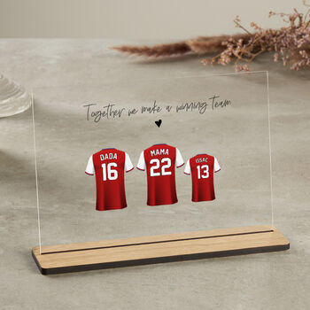 Personalised Family Together Football Shirt Plaque, 7 of 9
