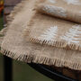 Country Forest Jute Christmas Table Runner, thumbnail 5 of 7