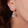 Blue Topaz, Ruby And Peridot Cluster Hook Drop Earrings, thumbnail 1 of 8