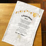 Personalised Poem Tea Towel Gift For New Job, thumbnail 7 of 10