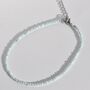 Dainty Gemstone Beaded Boho Summer Anklet, thumbnail 6 of 9