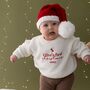 Personalised First Christmas Baby Jumper, thumbnail 1 of 5