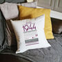 Personalised 80th Birthday Gift 1944 Cushion, thumbnail 5 of 9