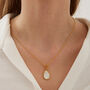 Mother Pearl Hammared Sterling Silver Pendant Necklace, thumbnail 1 of 5