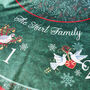 Personalised Christmas Tree Skirt Green 12 Days Of Xmas, thumbnail 2 of 5