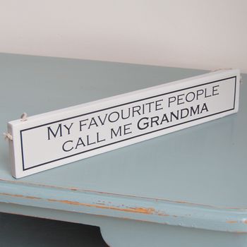 'Best Grandma' Hand Painted Wooden Sign, 3 of 4