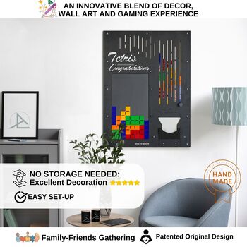 Retro Block Game Board Wall Hanging, 4 of 7