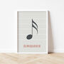 Semiquaver Note Print | Music Theory Poster, thumbnail 7 of 10
