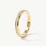 Women's Dainty Stacking Eternity Ring Band In 18k Gold, thumbnail 1 of 3
