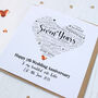 Personalised 7th Copper Wedding Anniversary Card, thumbnail 1 of 6