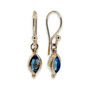 Silver Or Gold Vermeil Blue Topaz Drop Earrings, thumbnail 1 of 4