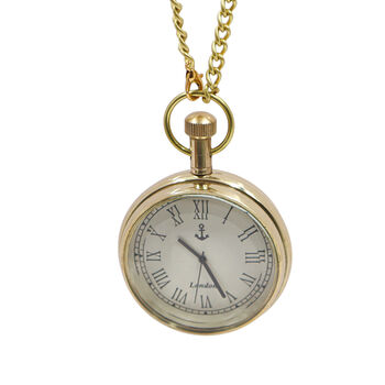 Custom Groomsmen Pocket Watch With Wood And Leather Presentation Case, 4 of 12