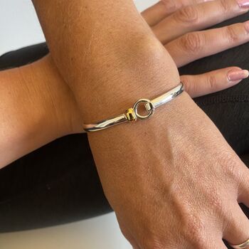 Personalised Bangle Bracelet Gift With Gold Vermeil, 9 of 9