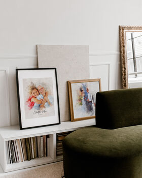 Watercolor Grandparents Portrait From Photo Gift For Nanny, Grandma, Grandad, 9 of 11