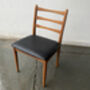 Set Four Mid Century Dining Chairs By Schreiber, thumbnail 7 of 8
