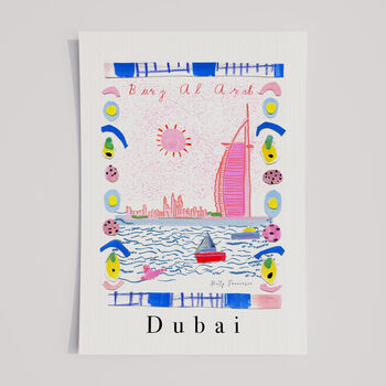 Burj Al Arab Hotel Art Print, Dubai Uae Scene, 5 of 7