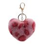 Trendy Leopard Print Heart Shaped Keyring’s, thumbnail 1 of 4