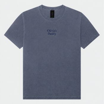 Embroidered Vintage Personalised Daddy T Shirt, 3 of 10