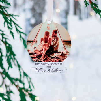 Couples 1st Christmas Together Tree Ornament, 6 of 8
