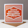 'Happy Birthday Laziest Teenager Of' Retro Card, thumbnail 1 of 2