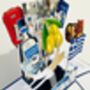 Personalisable Santorini Themed 3D Greeting/Gift Card, thumbnail 7 of 8
