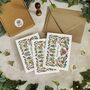 Folk Florals Thank You Cards And Envelopes, thumbnail 2 of 2