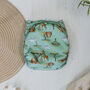 Green Safari Pattern All In Two Reusable Nappy, thumbnail 1 of 6