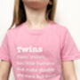 Funny Twin Definition T Shirt, thumbnail 2 of 9